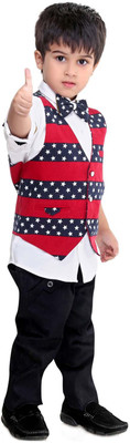 

Bad Boys Boys Shirt, Waistcoat and Pant Set(Multicolor Pack of 4, Red