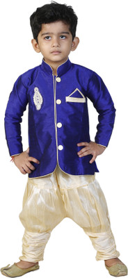 

FTC Bazar Boys Kurta and Breeches Set(Blue Pack of 1)