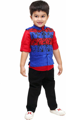 

Bad Boys Boys Full Sleeve Ethnic Set(Pack of 3 Red)