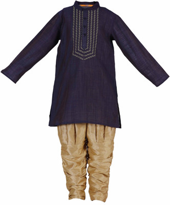 

Svanik Boys Kurta and Breeches Set(Dark Blue Pack of 1, Mid night blue