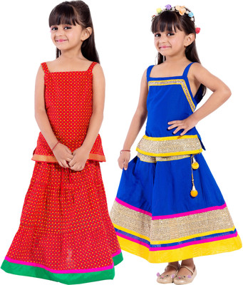 

Decot Paradise Girls Top and Skirt Set(Multicolor Pack of 2, Multicolour
