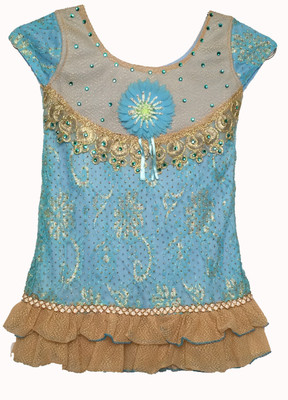 

Carat Candy & Co. Girls Kurta and Churidar Set(Blue Pack of 1, Multicolor
