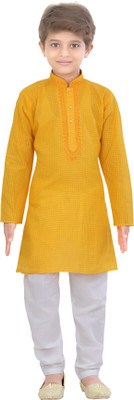 

Jeet Boys Kurta and Pyjama Set(Yellow Pack of 1