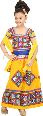 

Bluntly Girls Top and Skirt Set(Yellow Pack of 1