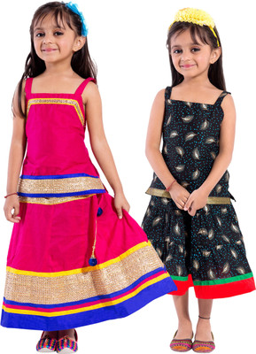 

Decot Paradise Girls Top and Skirt Set(Multicolor Pack of 2, Multicolour