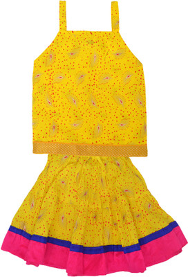 

Crux & Hunter Girls Top and Skirt Set(Multicolor Pack of 10, Yellow