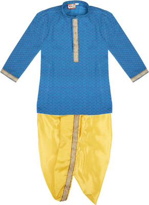 

KID1 Boys Dhoti & Kurta Set(Multicolor Pack of 1, Blue/yellow