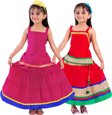 

Decot Paradise Girls Top and Skirt Set(Multicolor Pack of 2, Multicolour
