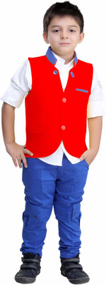 

Bad Boys Boys Full Sleeve Ethnic Set(Pack of 3 Red)