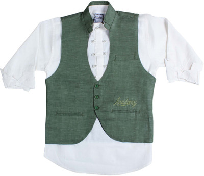 

Bad Boys Boys Shirt & Waistcoat Set(Green Pack of 2