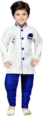 

Klaud Zee Boys Sherwani and Churidar Set(Blue Pack of 1)