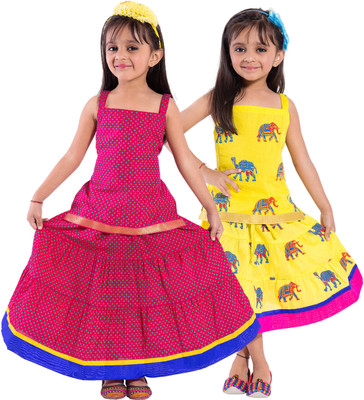 

Decot Paradise Girls Top and Skirt Set(Multicolor Pack of 2, Multicolour