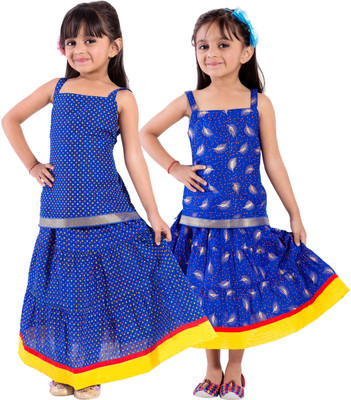 

Decot Paradise Girls Top and Skirt Set(Multicolor Pack of 2, Multicolour