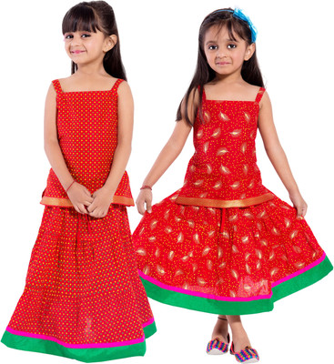 

Decot Paradise Girls Top and Skirt Set(Multicolor Pack of 2, Multicolour