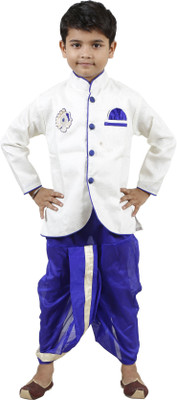 

Nikunj Fashion Boys Kurta and Dhoti Pant Set(Blue Pack of 1