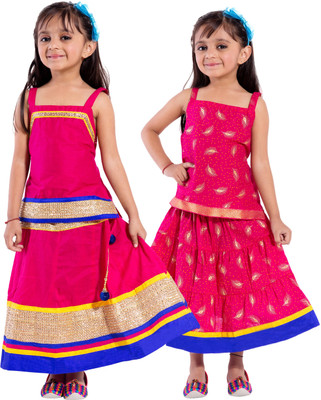 

Decot Paradise Girls Top and Skirt Set(Multicolor Pack of 2, Multicolour