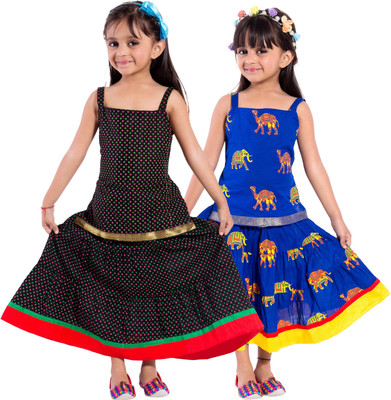 

Decot Paradise Girls Top and Skirt Set(Multicolor Pack of 2, Multicolour