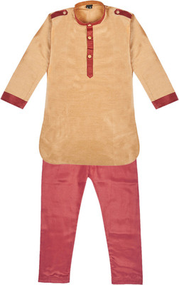 

KID1 Boys Kurta and Pyjama Set(Purple Pack of 1, Rose gold/maroon