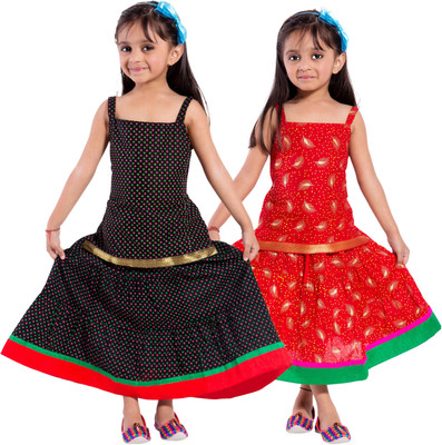

Decot Paradise Girls Top and Skirt Set(Multicolor Pack of 2, Multicolour