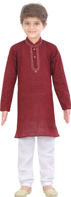 

Jeet Boys Kurta and Pyjama Set(Maroon Pack of 1