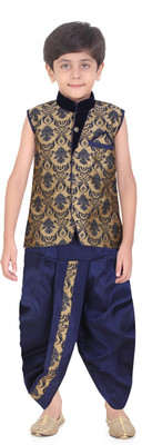 

Jeet Boys Dhoti & Kurta Set(Beige Pack of 1