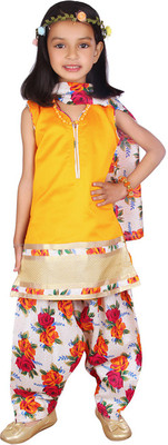 

BownBee Girls Salwar and Kurta Set(Yellow Pack of 1