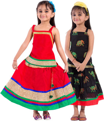 

Decot Paradise Girls Top and Skirt Set(Multicolor Pack of 2, Multicolour