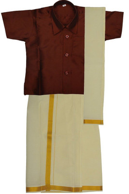 

Preethi Boys Dhoti & Kurta Set(Maroon Pack of 3