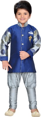 

AJ Dezines Boys Festive & Party Sherwani and Churidar Set(Grey Pack of 1