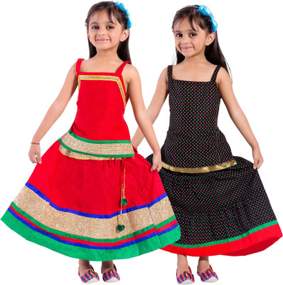 

Decot Paradise Girls Top and Skirt Set(Multicolor Pack of 2, Multicolour