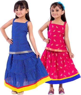 

Decot Paradise Girls Top and Skirt Set(Multicolor Pack of 2, Multicolour