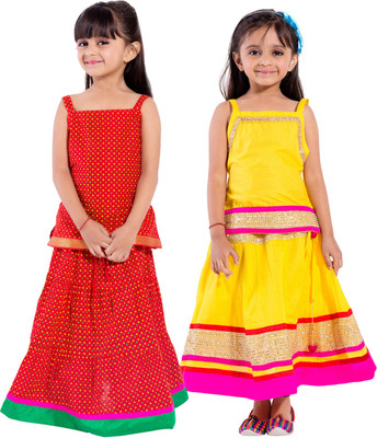

Decot Paradise Girls Top and Skirt Set(Multicolor Pack of 2, Multicolour