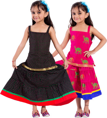 

Decot Paradise Girls Top and Skirt Set(Multicolor Pack of 2, Multicolour
