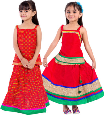 

Decot Paradise Girls Top and Skirt Set(Multicolor Pack of 2, Multicolour