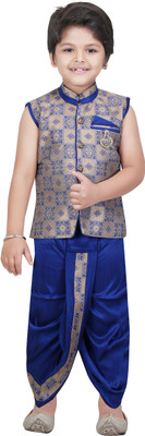 

Shree Shubh Boys Dhoti & Kurta Set(Multicolor Pack of 1, Blue