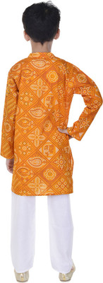 

Soundarya Boys Kurta and Pyjama Set(Yellow Pack of 1