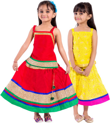 

Decot Paradise Girls Top and Skirt Set(Multicolor Pack of 2, Multicolour
