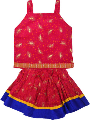 

Crux & Hunter Girls Top and Skirt Set(Multicolor Pack of 5, Majenta