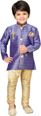 

AJ Dezines Boys Sherwani and Churidar Set(Red Pack of 1, Blue