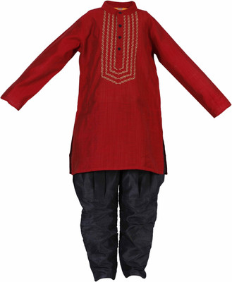 

Svanik Boys Kurta and Breeches Set(Maroon Pack of 1