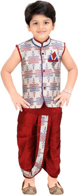 

Kute Kids Boys Dhoti & Kurta Set(Maroon Pack of 1