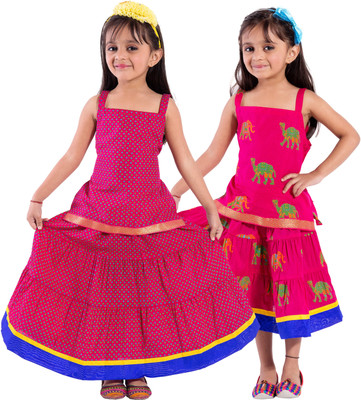 

Decot Paradise Girls Top and Skirt Set(Multicolor Pack of 2, Multicolour