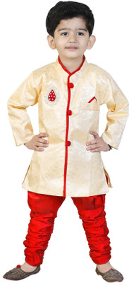 

GENERATION NEXT Boys Kurta and Pyjama Set(Beige Pack of 1