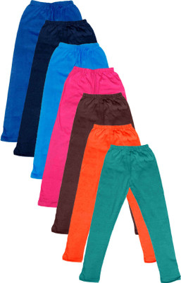 

IndiWeaves Legging For Girls(Multicolor Pack of 7, Blue;brown;green;orange;pink