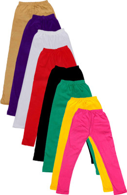 

IndiWeaves Legging For Girls(Multicolor Pack of 8, Beige;black;green;pink;purple;red;white;yellow