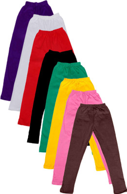 

IndiWeaves Legging For Girls(Multicolor Pack of 8, Black;brown;green;pink;purple;red;white;yellow