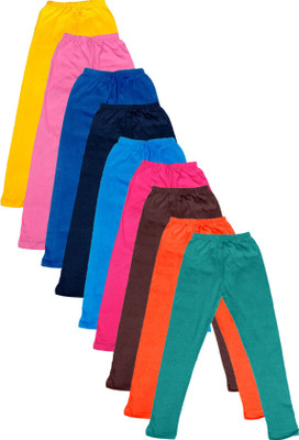 

IndiWeaves Legging For Girls(Multicolor Pack of 9, Blue;brown;green;orange;pink;yellow