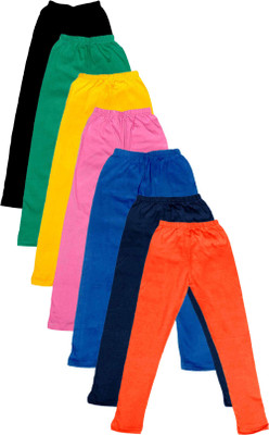 

IndiWeaves Legging For Girls(Multicolor Pack of 7, Black;blue;green;orange;pink;yellow