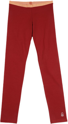

United Colors of Benetton Legging For Girls(Red Pack of 1, 281