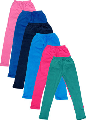 

IndiWeaves Legging For Girls(Multicolor Pack of 6, Blue;green;pink